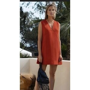 New With Tags Commense‎ Cotton And Linen Short Black Dress Size XS Light Weight